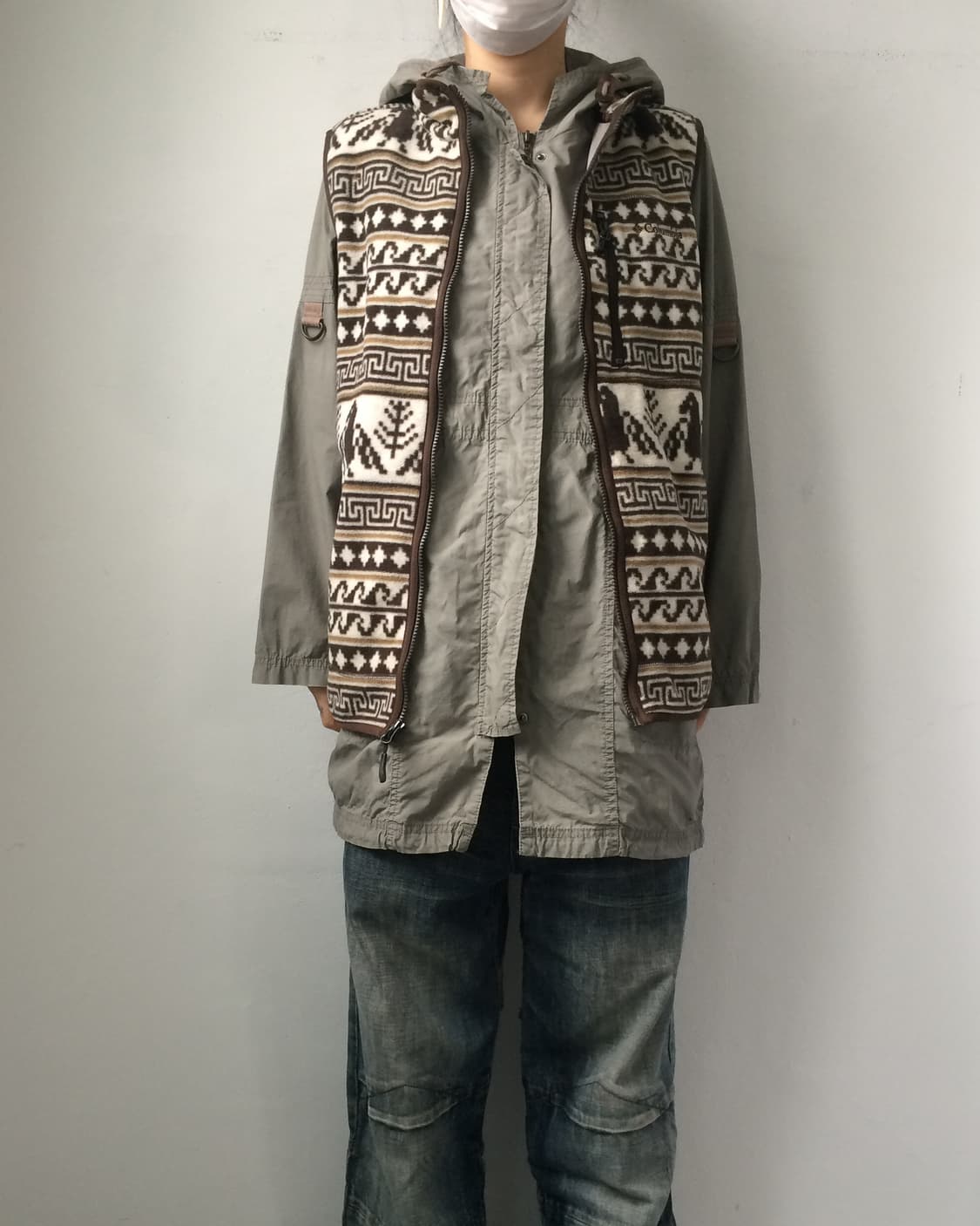 columbia Nordic pattern fleece vestac 상품이미지6