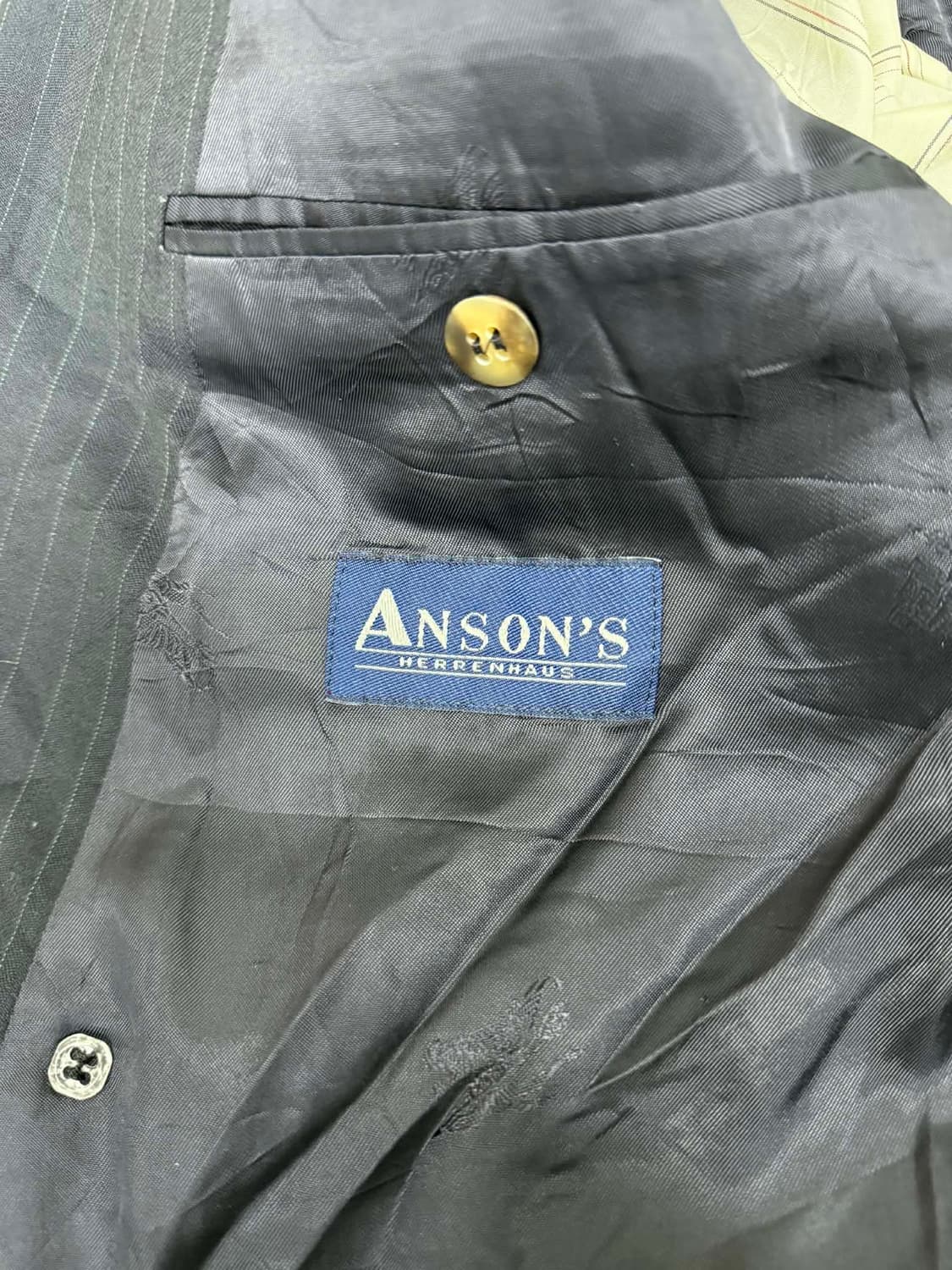 [52] 버버리 독일제 더블 브레스티드 핀스트라이프 블레이져 자켓 상품이미지6