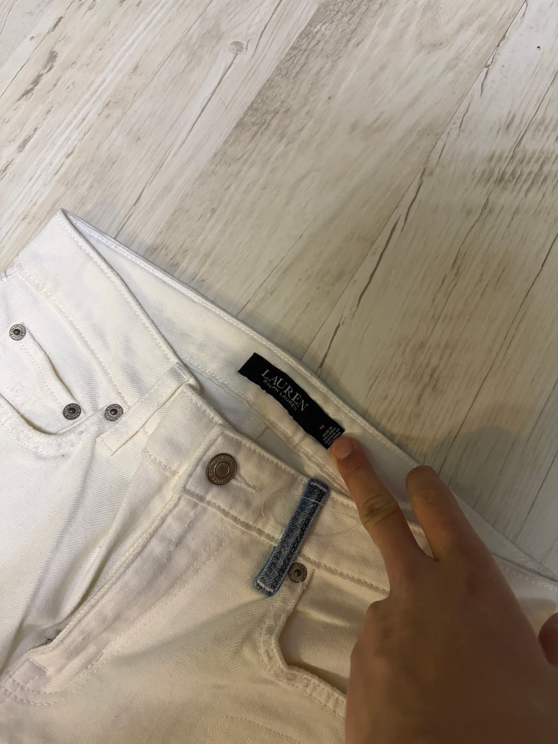 [2] 랄프로렌 화이트 데미지 청바지 새상품 상품이미지2