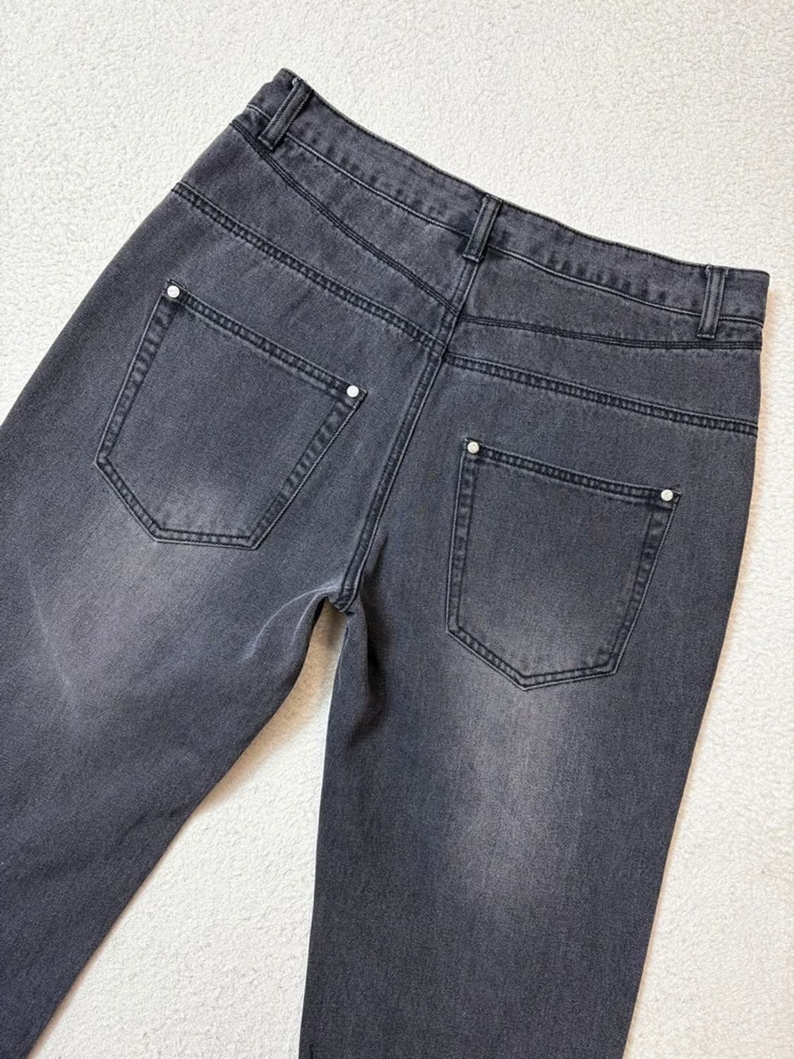 낫포너드 커브드 워싱 스트레이트 데님 팬츠 PN6753 상품이미지5