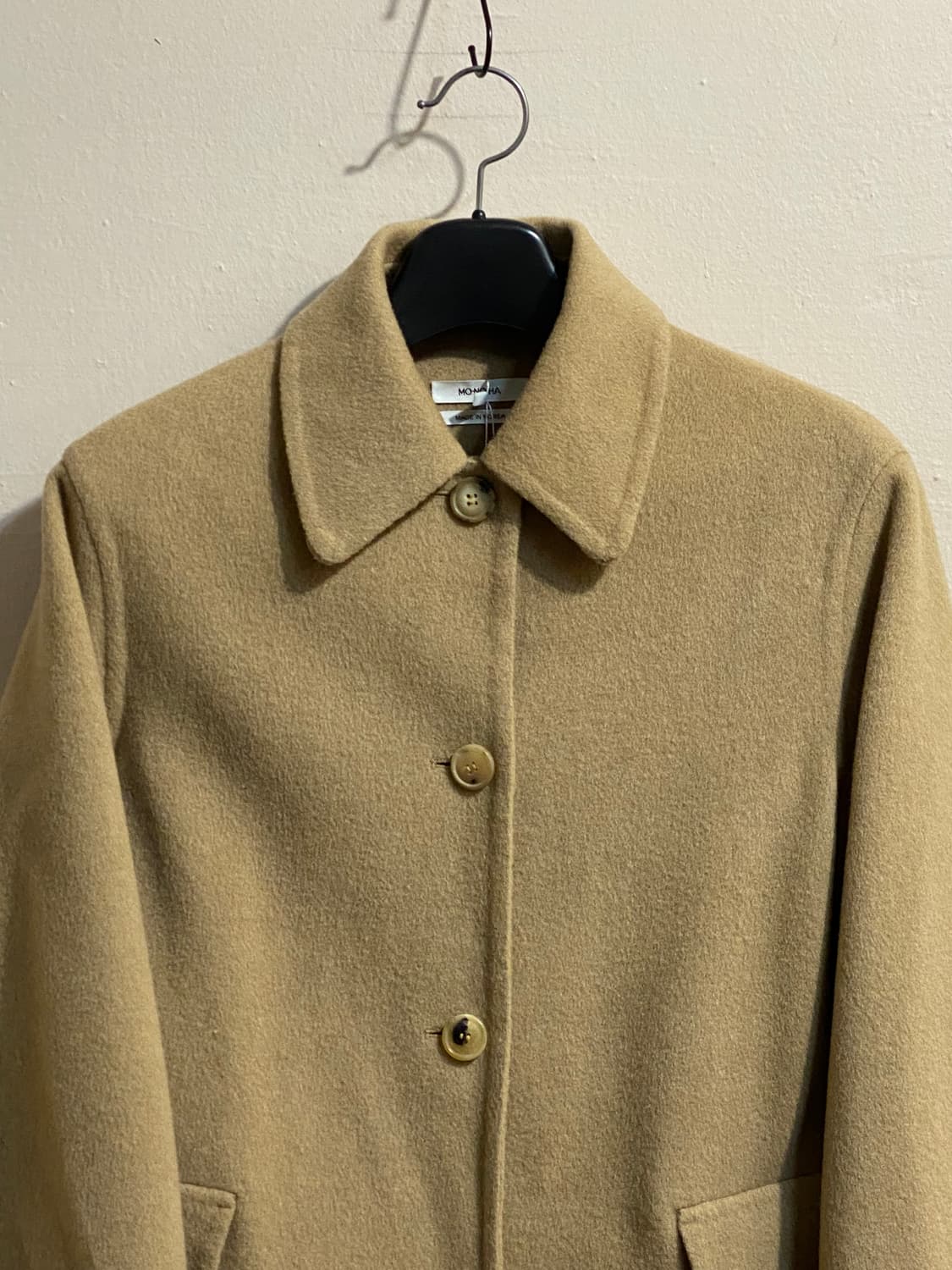 모노하 베이지 울 캐시미어 싱글 자켓 상품이미지2