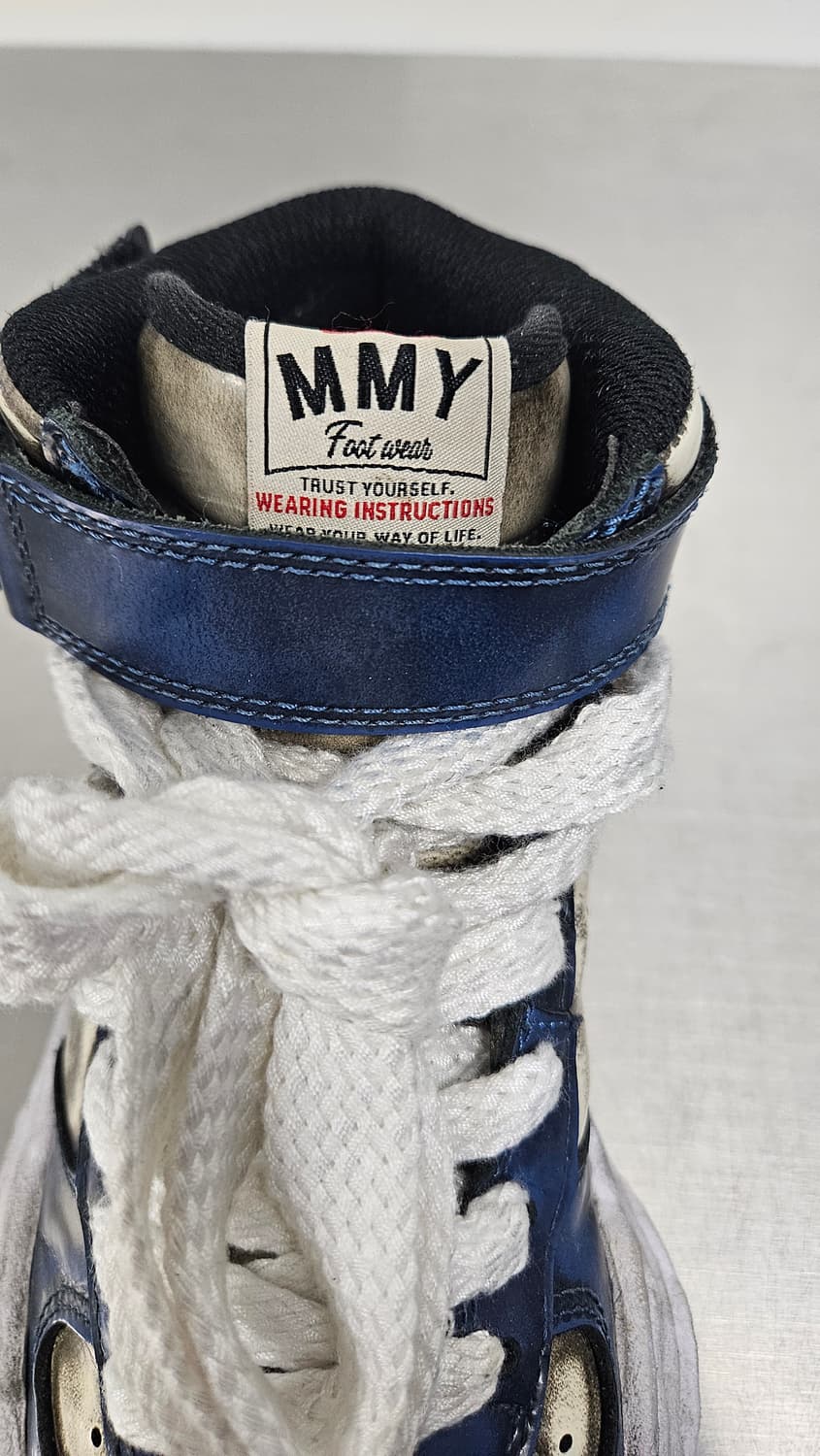 미하라야스히로 웨인 브러쉬드 페이턴트 하이탑 블루(40) 상품이미지5