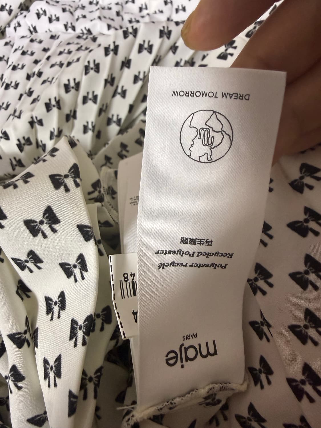 마쥬 보타이 패턴 원피스 새상품  상품이미지5