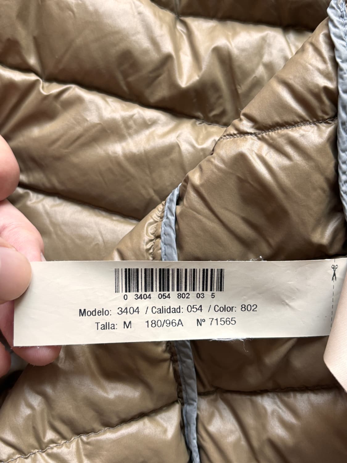 마시모두띠 다운 베스트 그레이 M 덕다운 90/10 상품이미지7