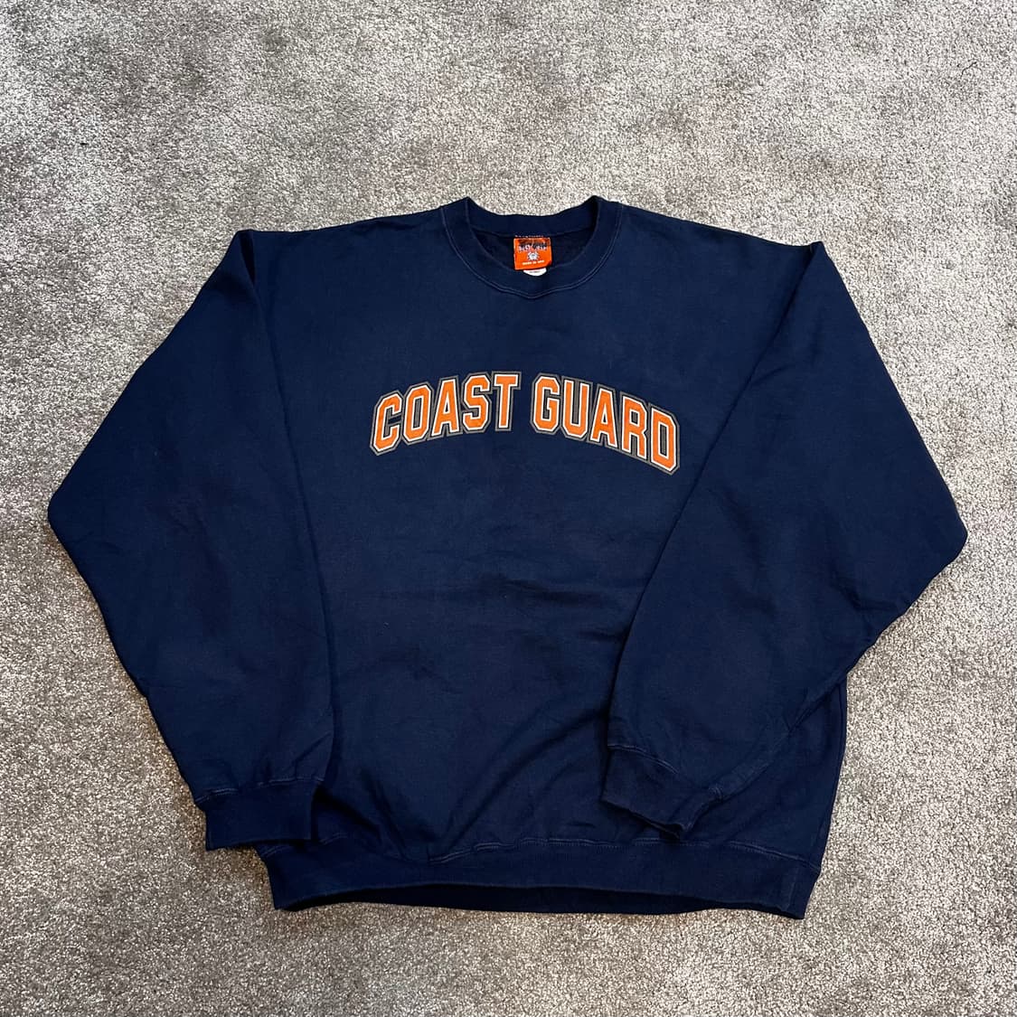 USA 빈티지 코스트가드 네이비 크루넥 스웨셔츠L 상품이미지1