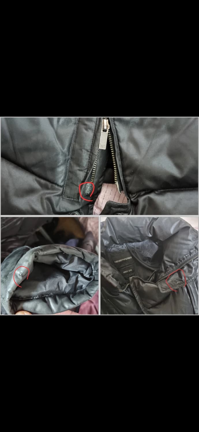 엠포리오 아르마니 사선 구스 자켓 L 상품이미지8