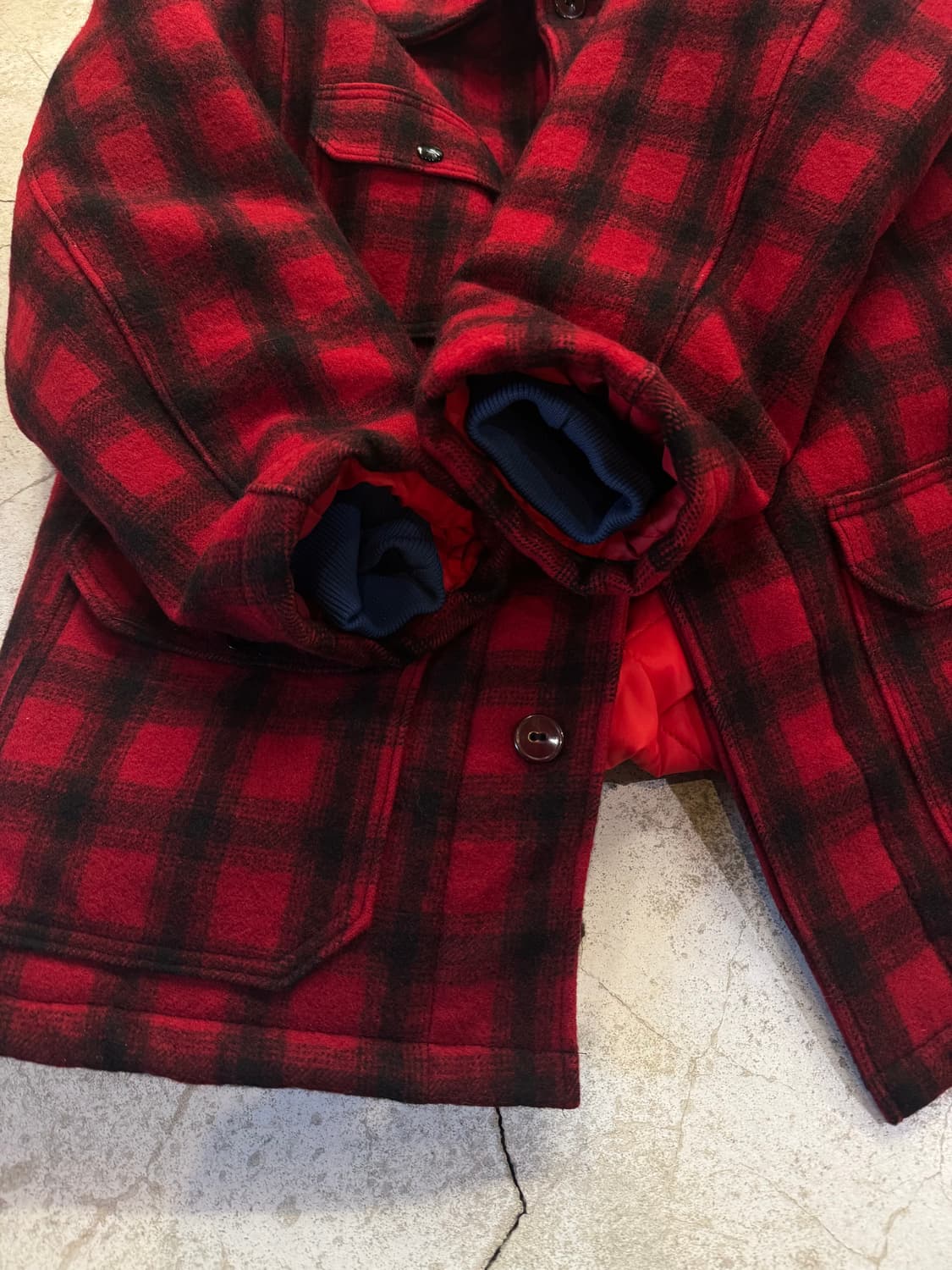 60s 울리치 버팔로체크 매키노 울 헌팅자켓 상품이미지10