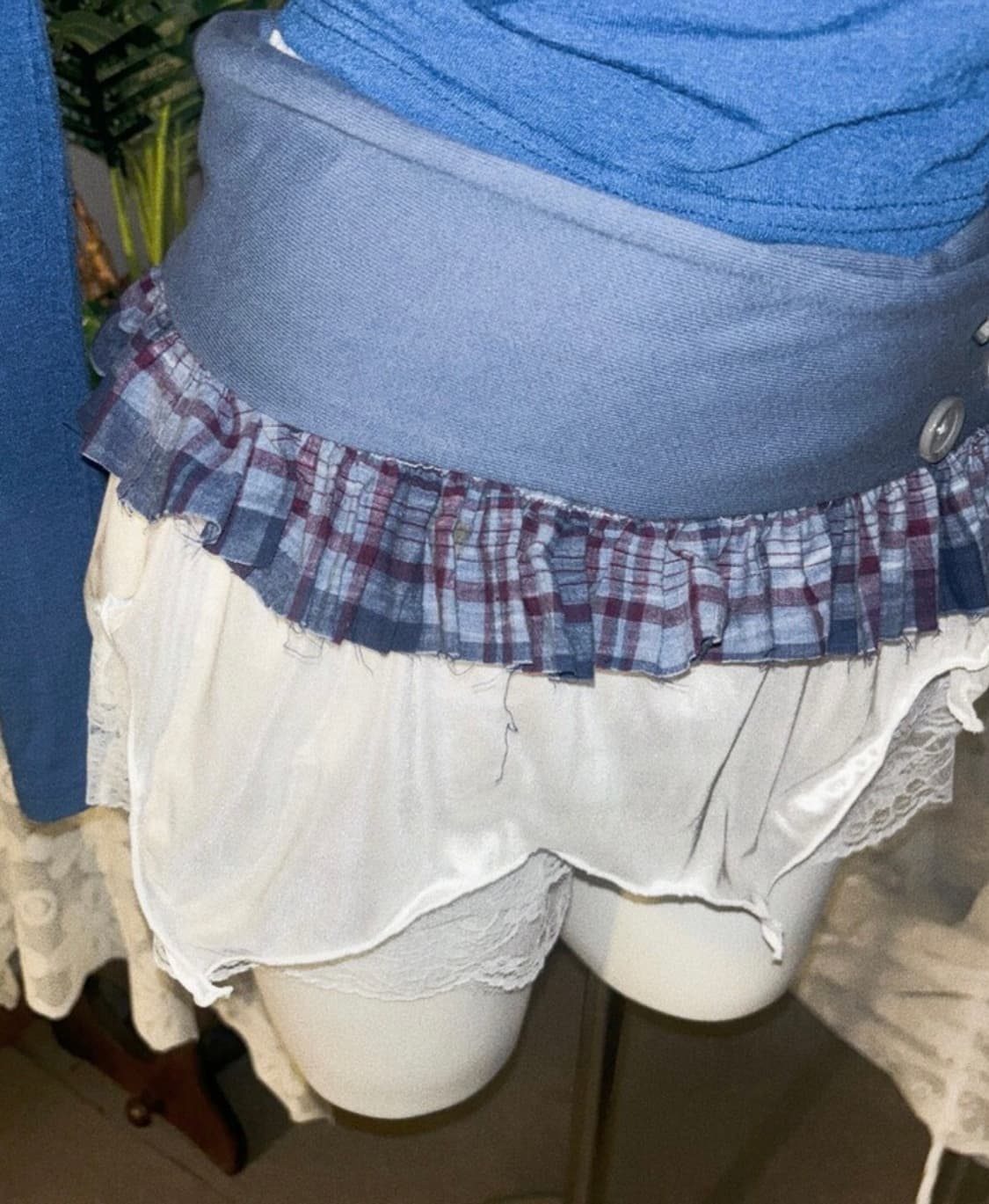 티엠디디케이 TMDDK 토끼 레이스 모자, 레이어드 스커트 빈티지 상품이미지9