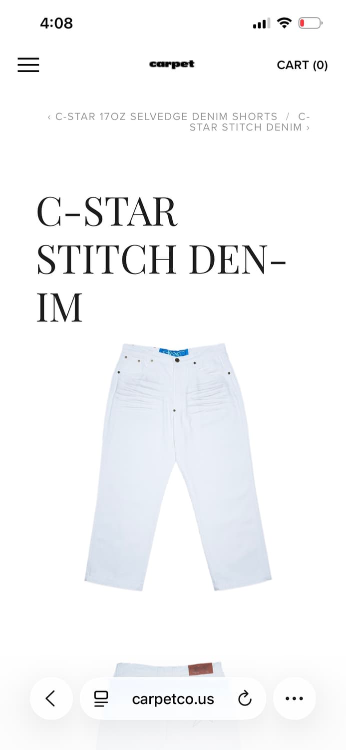 카펫 컴퍼니 c 스타 스티치 데님 상품이미지1