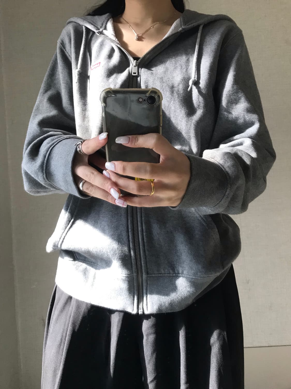 리바이스 그레이 후드집업 상품이미지5