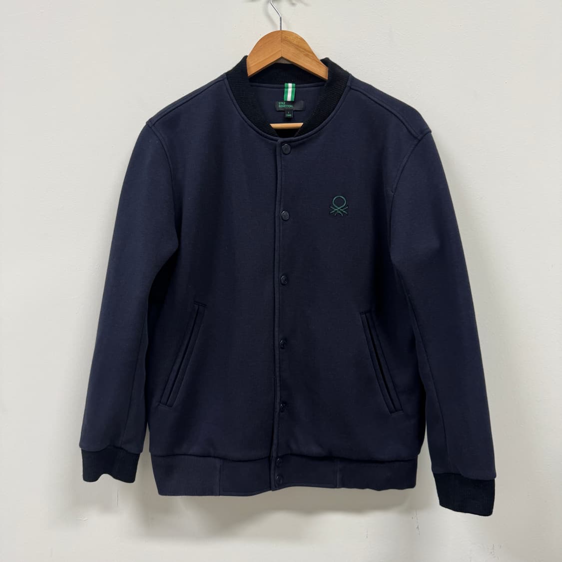 베네통 블루종 점퍼 봄버 스타디움 자켓 L 100 상품이미지1