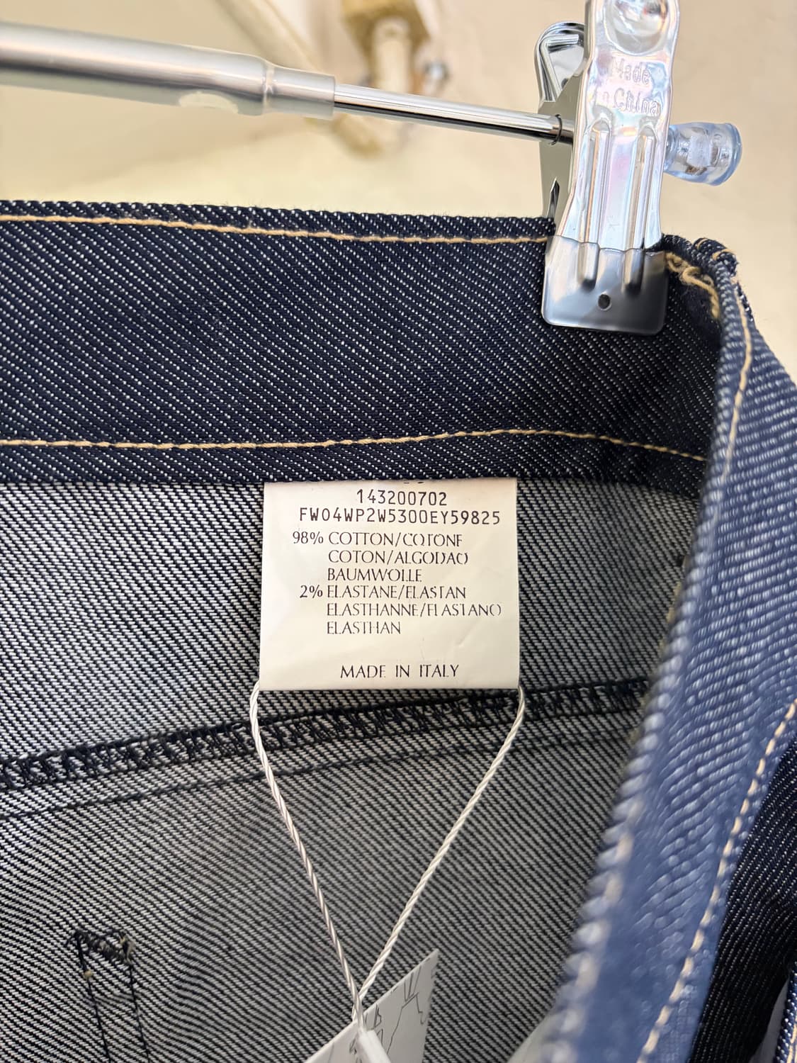 90s 캘빈클라인 라인스톤 부츠컷 데님 made in Italy 상품이미지6