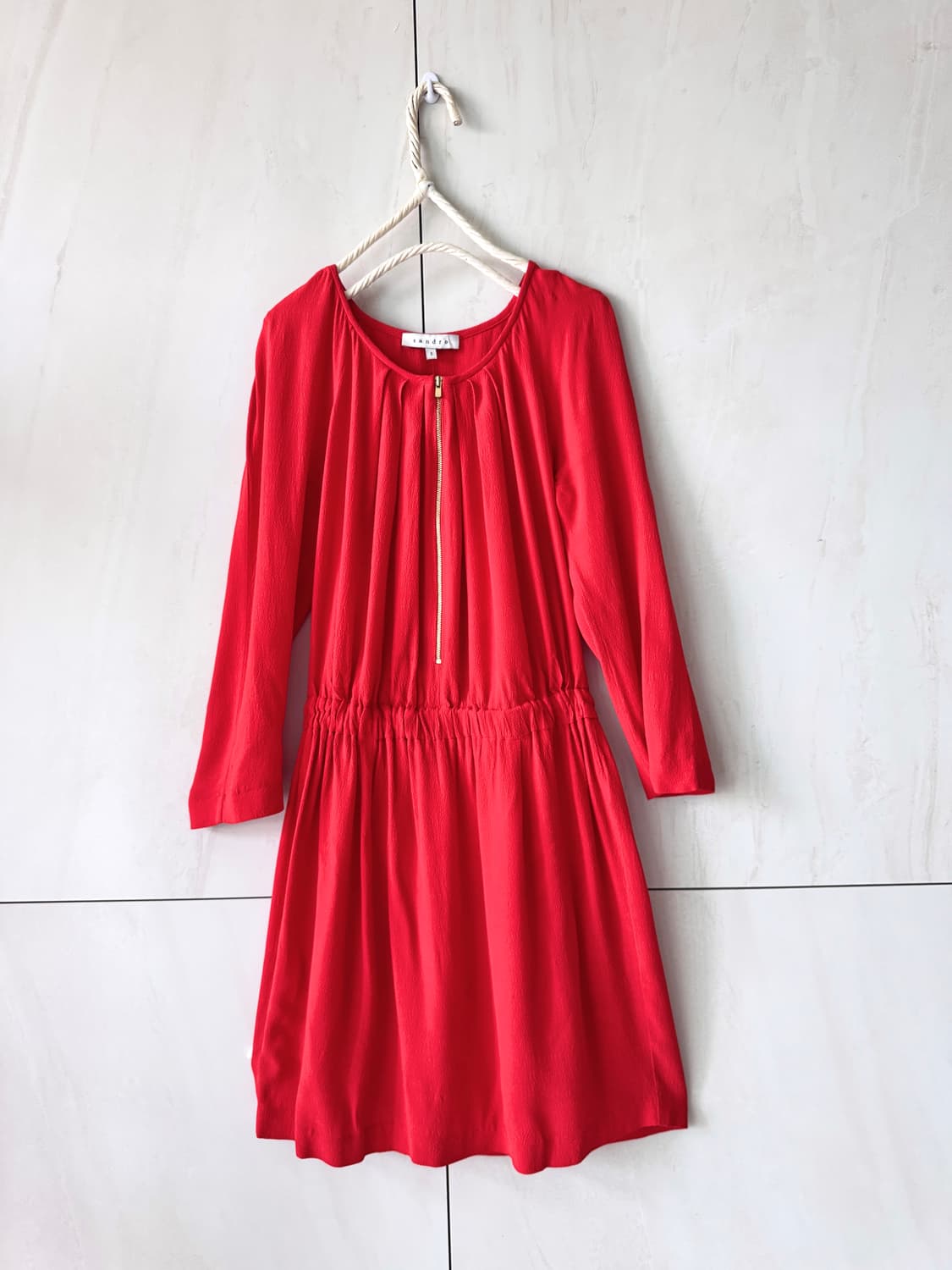 컨디션 촤상 sandro 레드 원피스 사이즈 2(55사이즈) 상품이미지1