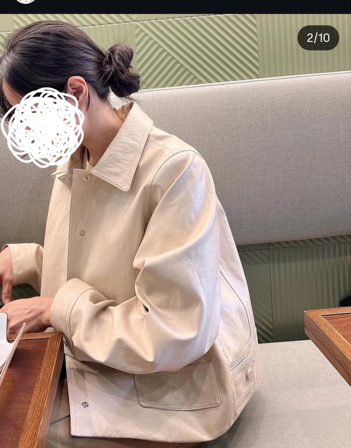 알리올리 레더 자켓 새상품 상품이미지1