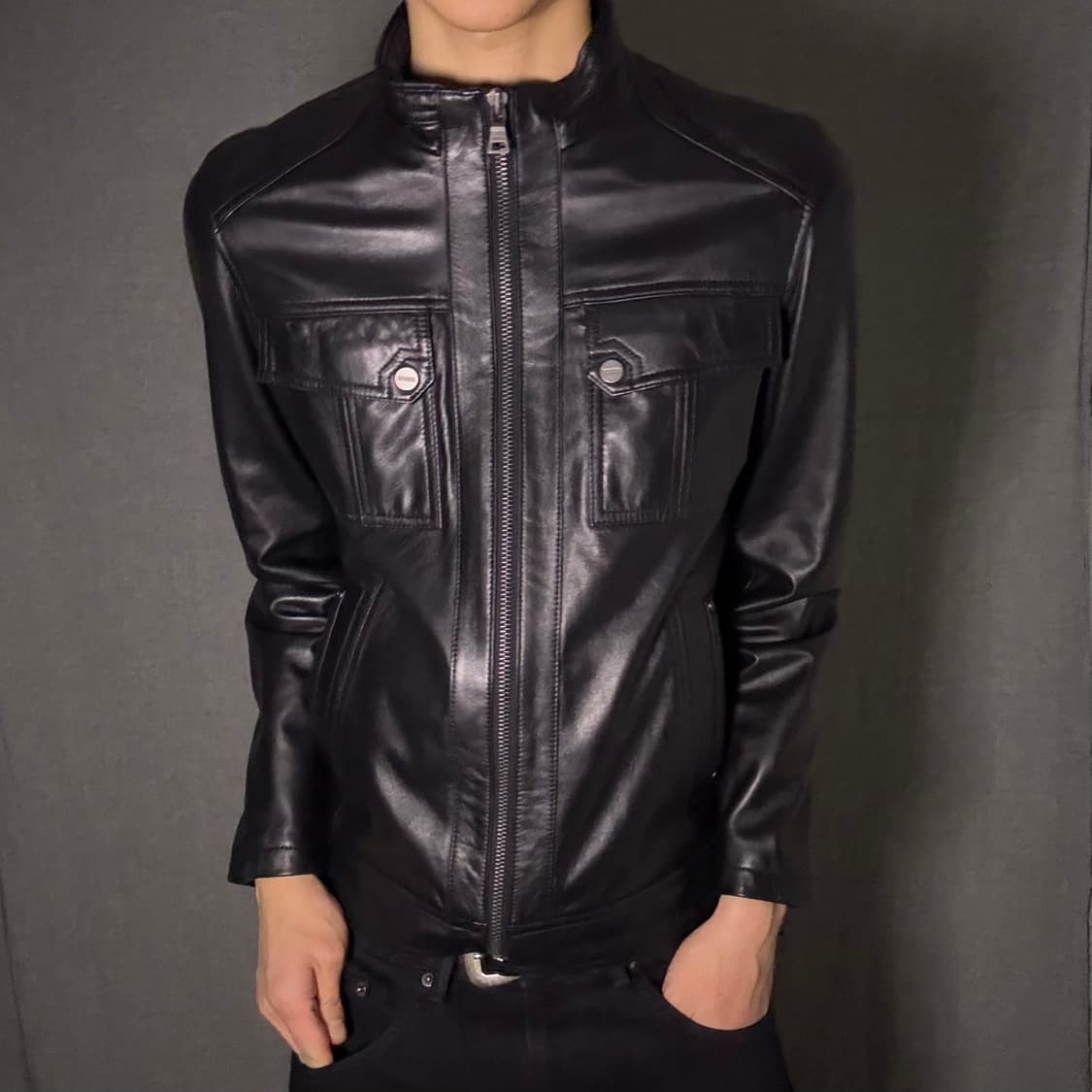 ltaly lamb skin leather jacket 상품이미지4