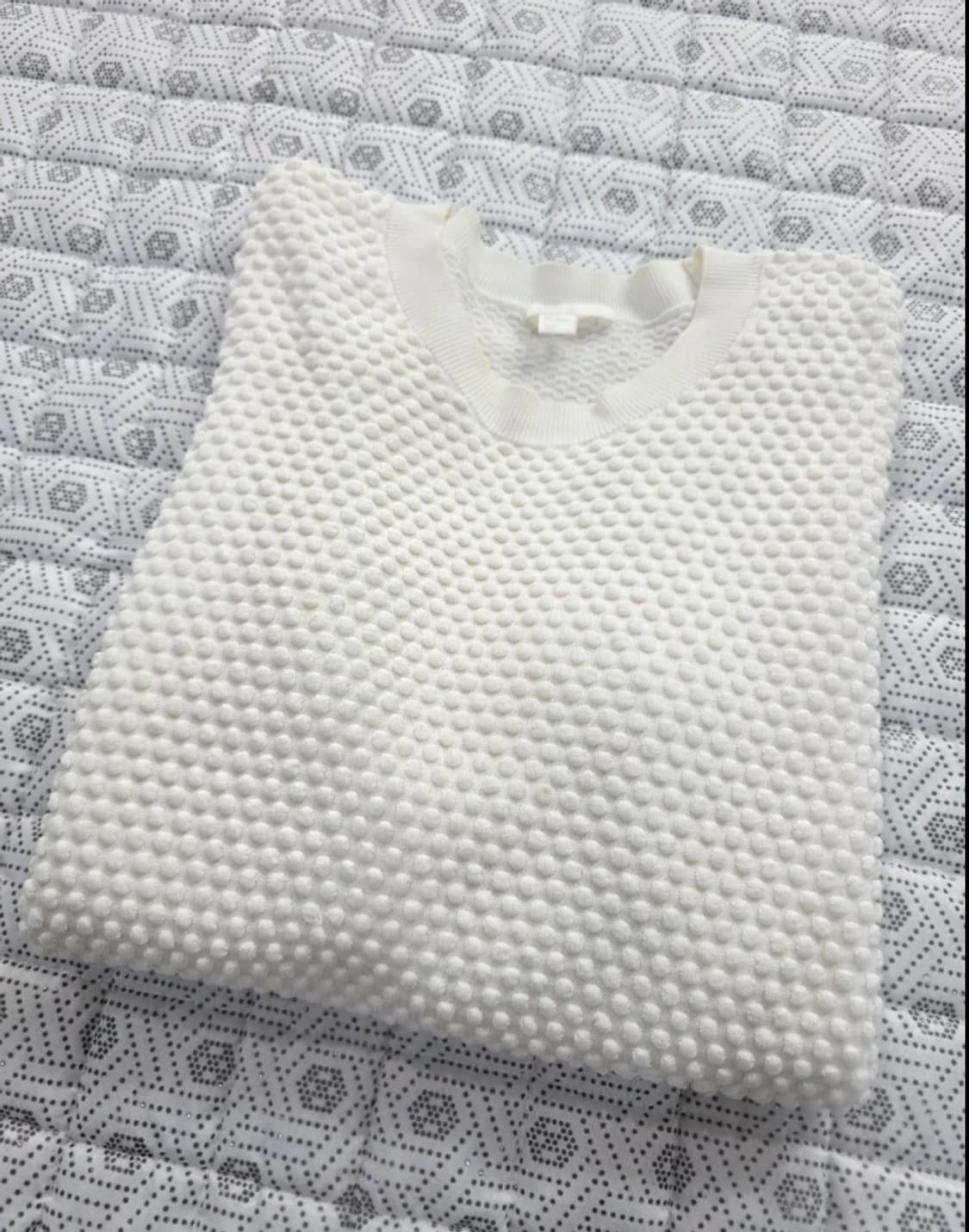 COS 코스 화이트 팝콘 니트 스웨터 ~55반 상품이미지2