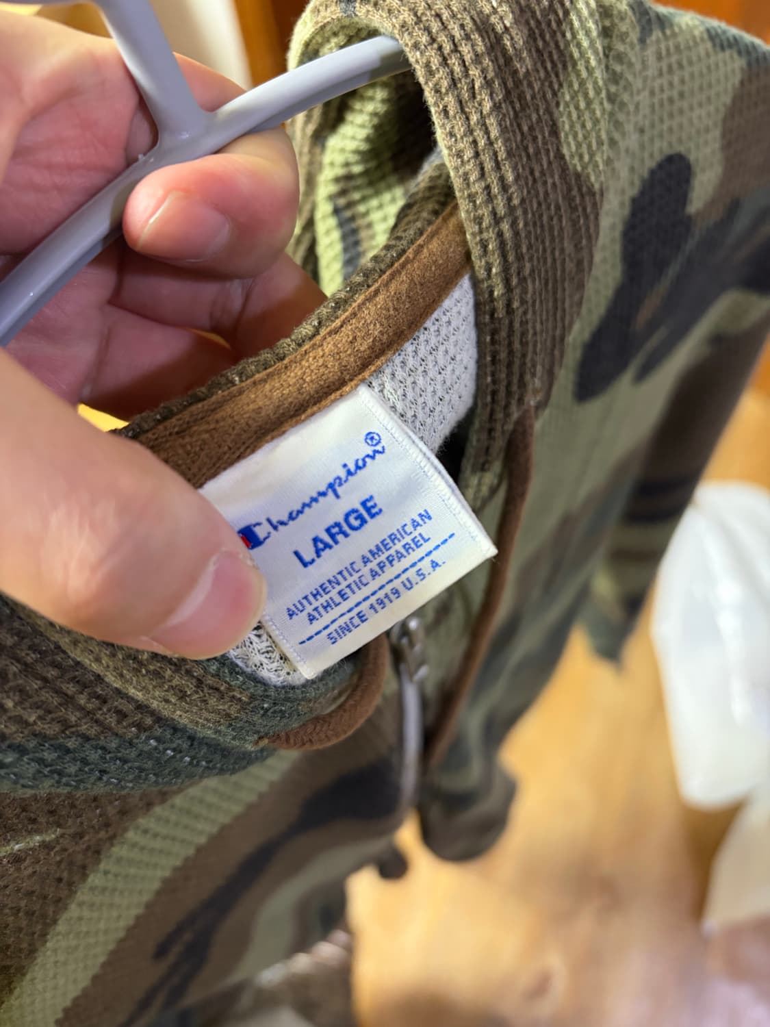 빈티지 챔피온 와플 후드집업 상품이미지3