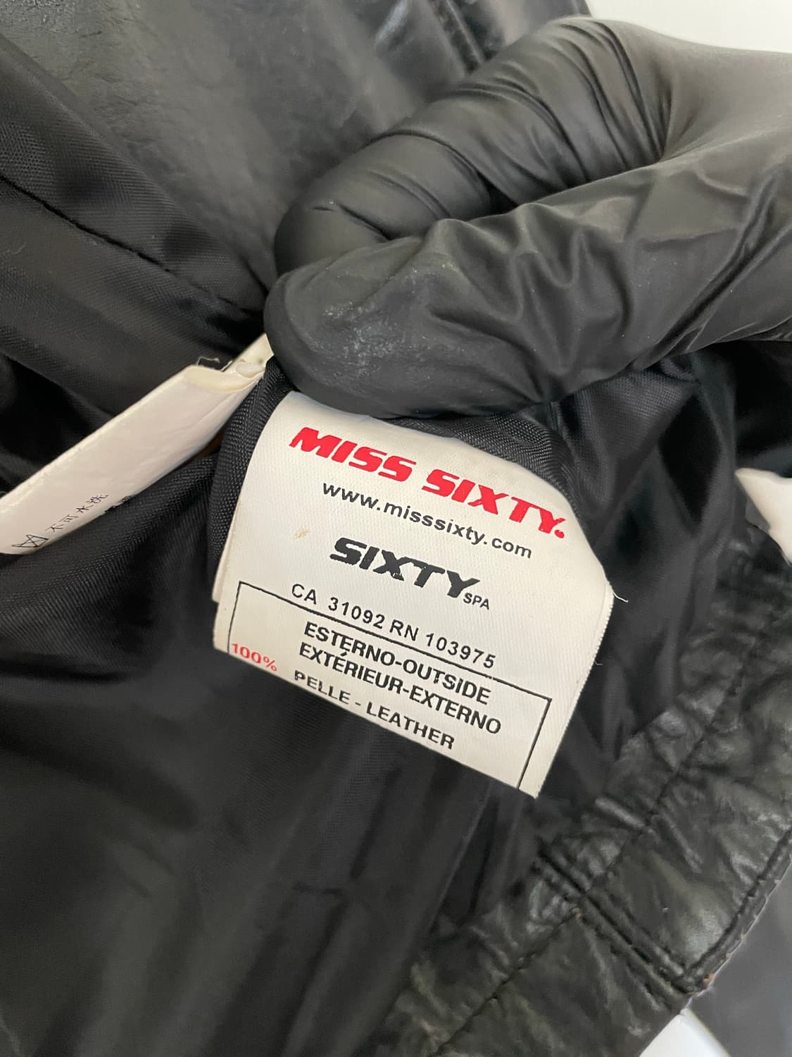 미스식스티 miss sixty 블랙 가죽 재킷 상품이미지7
