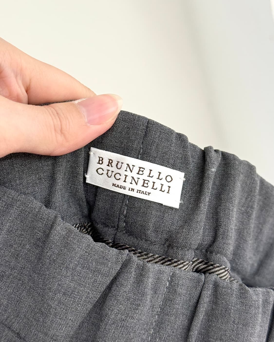 브루넬로 쿠치넬리 그레이 수트 팬츠 상품이미지7
