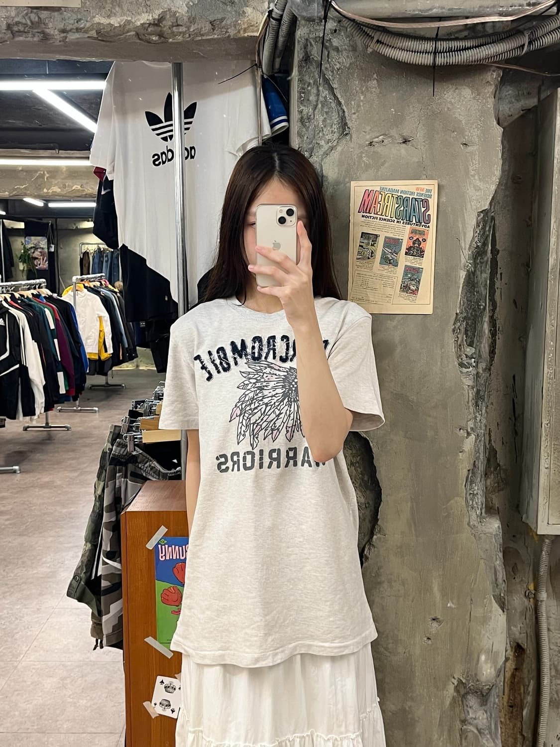 아베크롬비 인디언 반팔티 그레이 M #csz855 상품이미지2