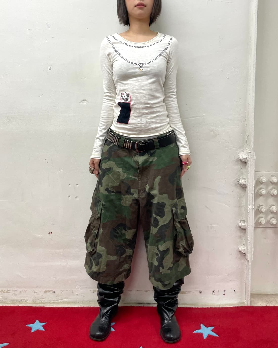 Skull pocket necklace long sleeve  상품이미지6