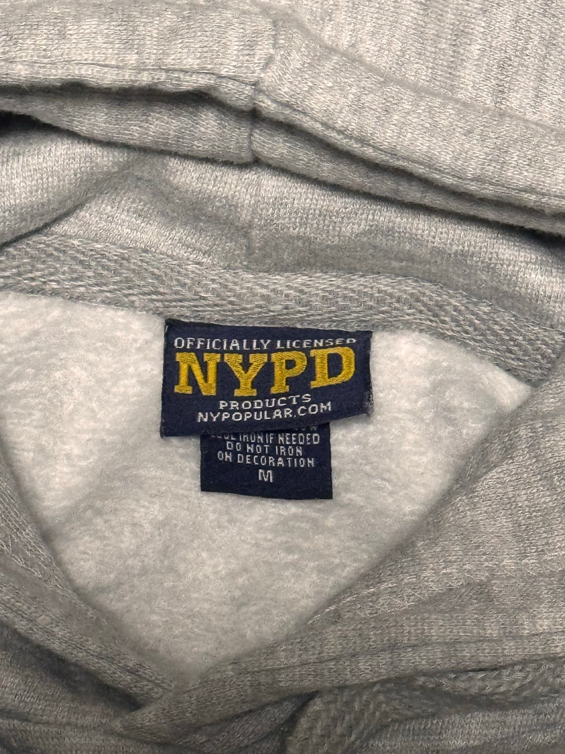 NYPU 뉴욕 경찰 헤더 그레이 기모 후드티 상품이미지5