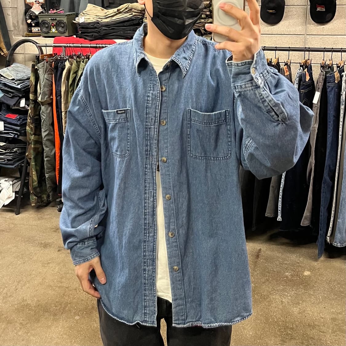 랭글러 플란넬 데님 셔츠 (110) 상품이미지8