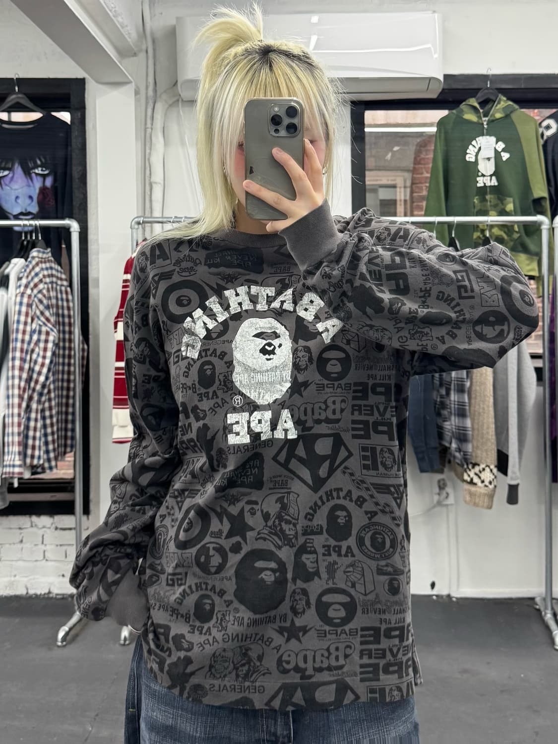 베이프 OG 컬리지 롱슬리브 상품이미지1