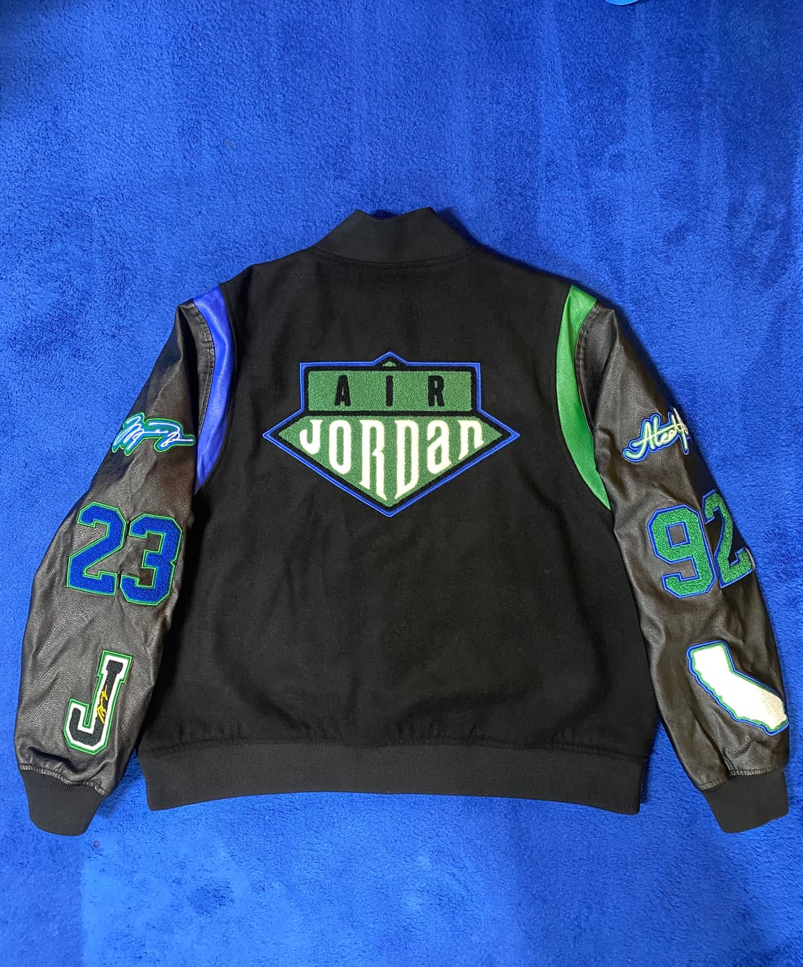 Nike 조던 x 알레일리 메이 한정판 바시티 자켓 블랙 - L 상품이미지3