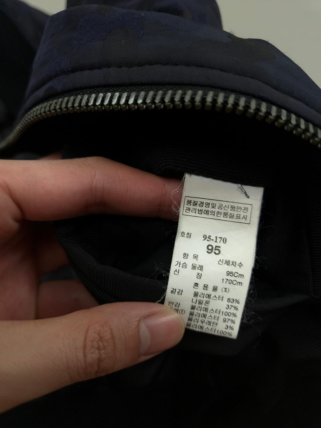 95 / 타임 옴므 밀리터리 패턴 블루종 자켓 상품이미지6