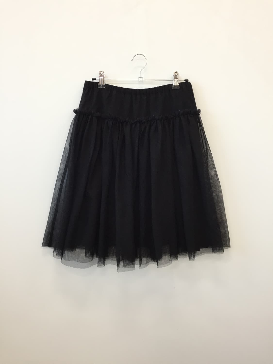 Jpn Black Tulle Ruffle Skirt 상품이미지3