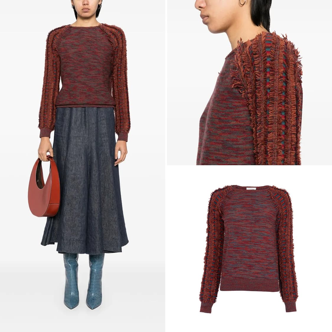 끌로에 태슬 울 니트 풀오버 상품이미지2