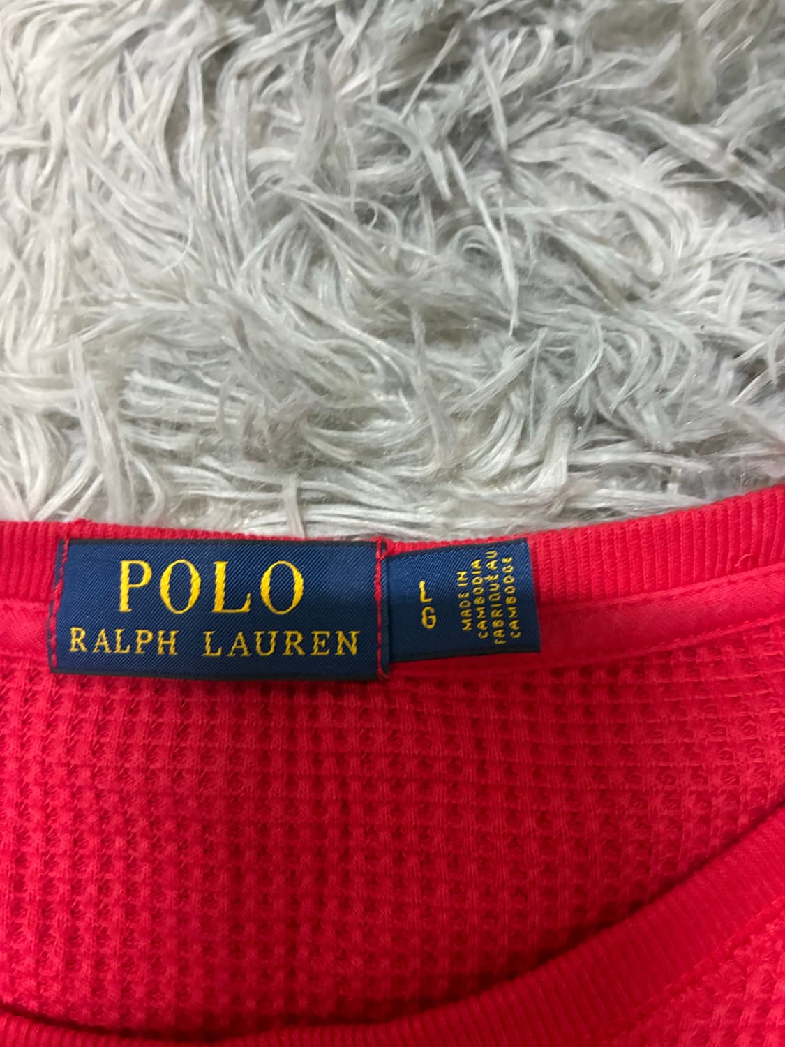 폴로 랄프로렌 크루넥 와플 니트(L) 상품이미지3