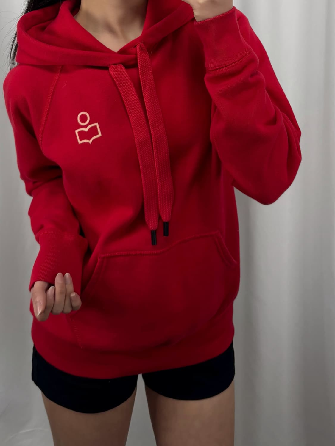 이자벨마랑 레드 후드티 상품이미지3