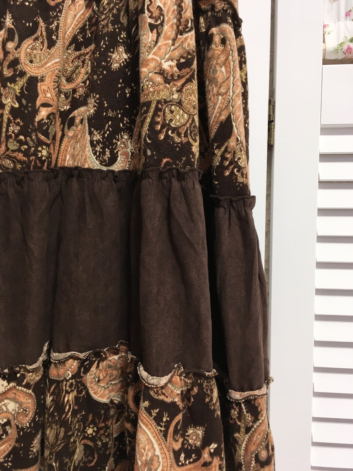 빈티지 페이즐리 브라운 원피스 상품이미지3
