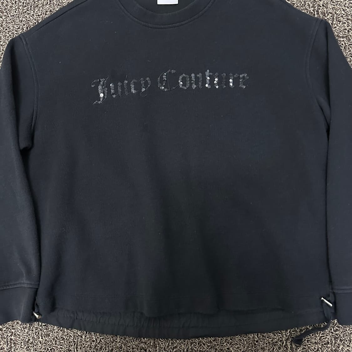 쥬시꾸뛰르 여성 맨투맨 블랙 상품이미지4