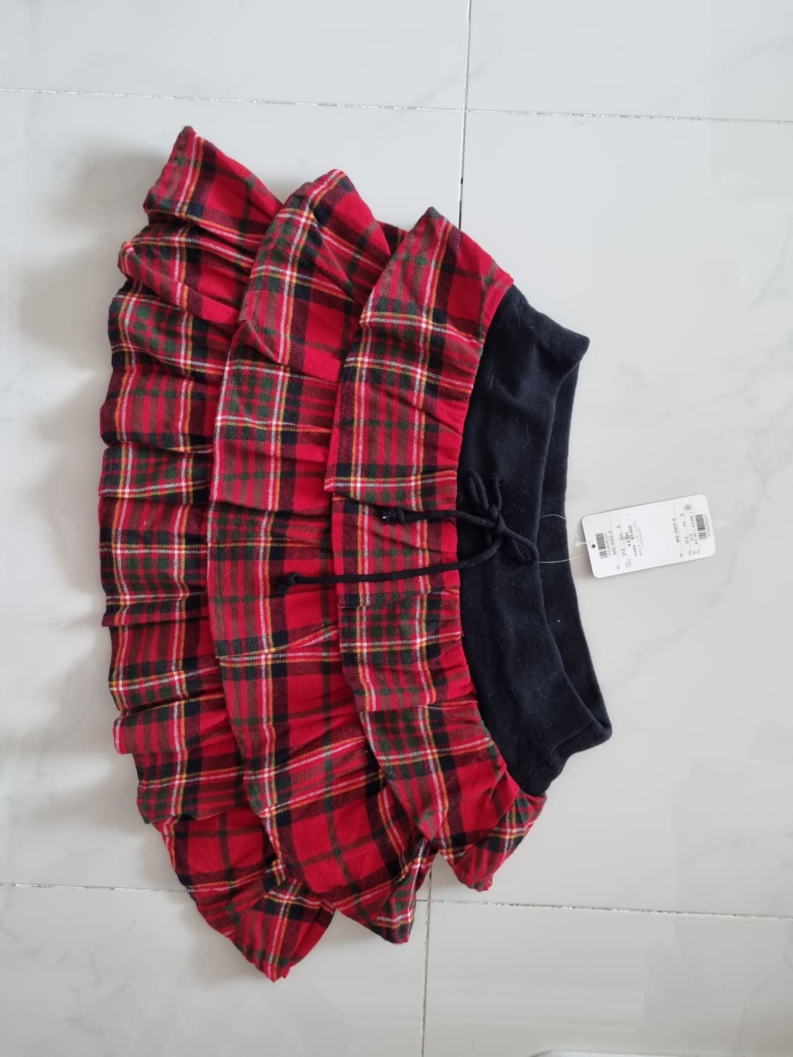 tralala 레드체크 스커트 상품이미지2