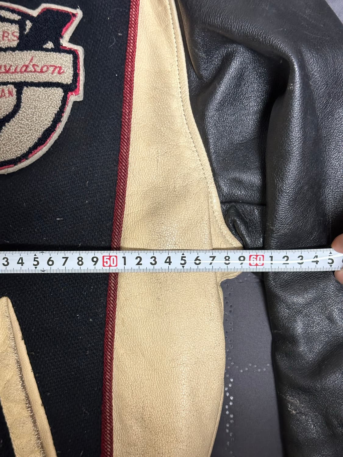 할리데이비슨 50주년 레더 바시티 자켓 상품이미지8