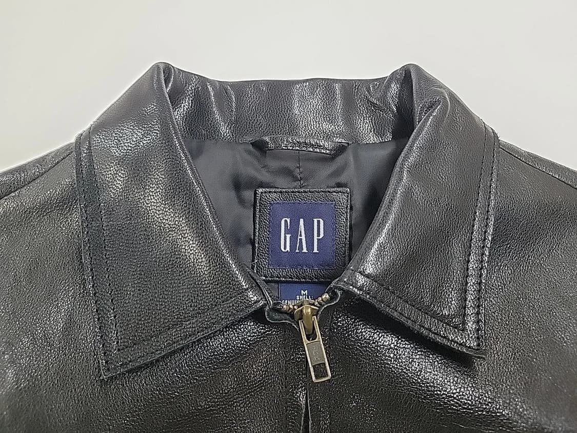 올드 갭 빈티지 블랙 레더 자켓 상품이미지3