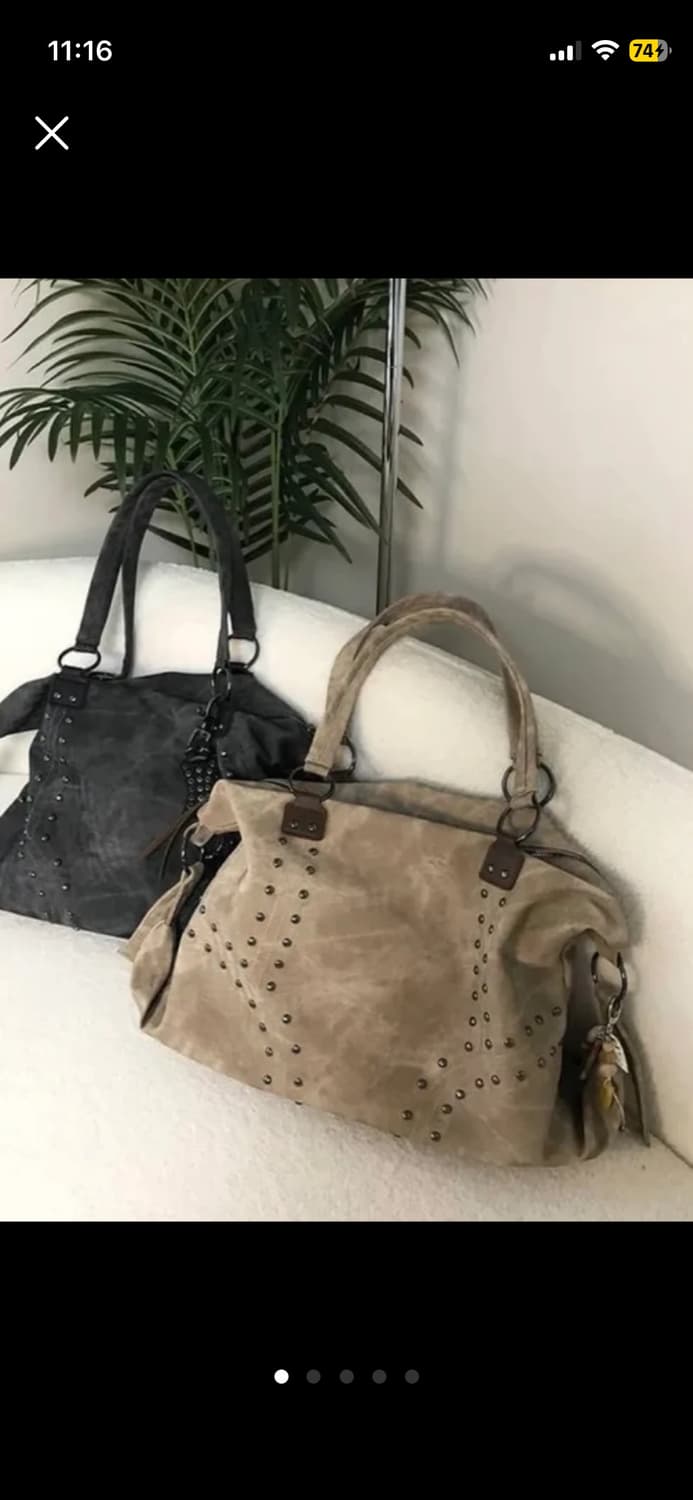 새거)스터드 토트백 숄더백 가방 보부상백 미스치프 보헤미안서울 코이세이오 상품이미지1