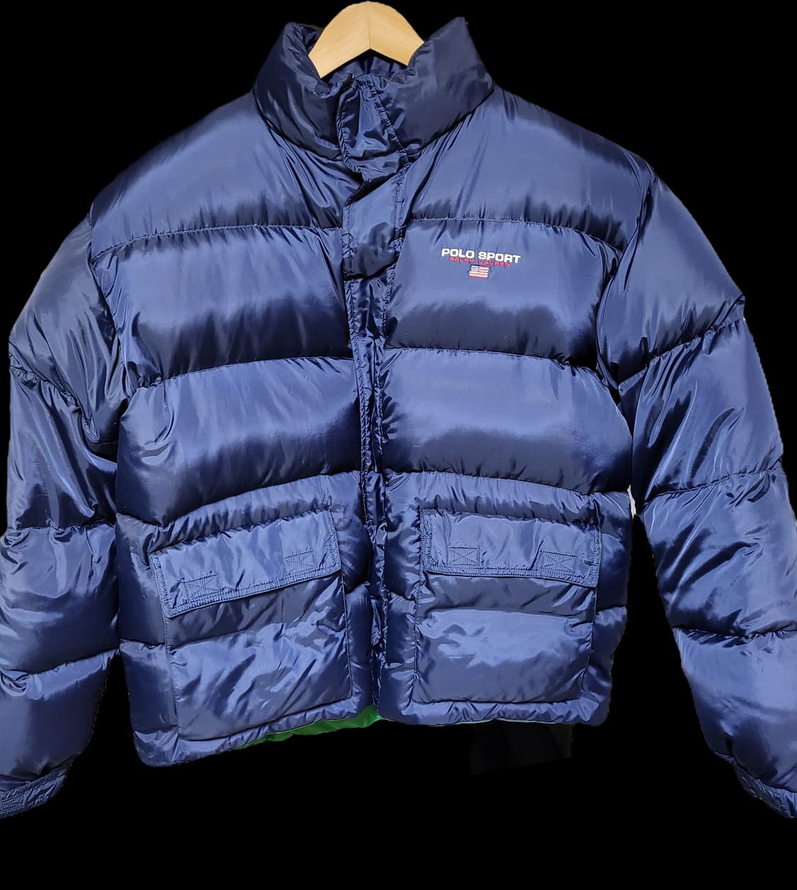 정품 빈티지 폴로 랄프로렌 남성 패딩 L 네이비 상품이미지1