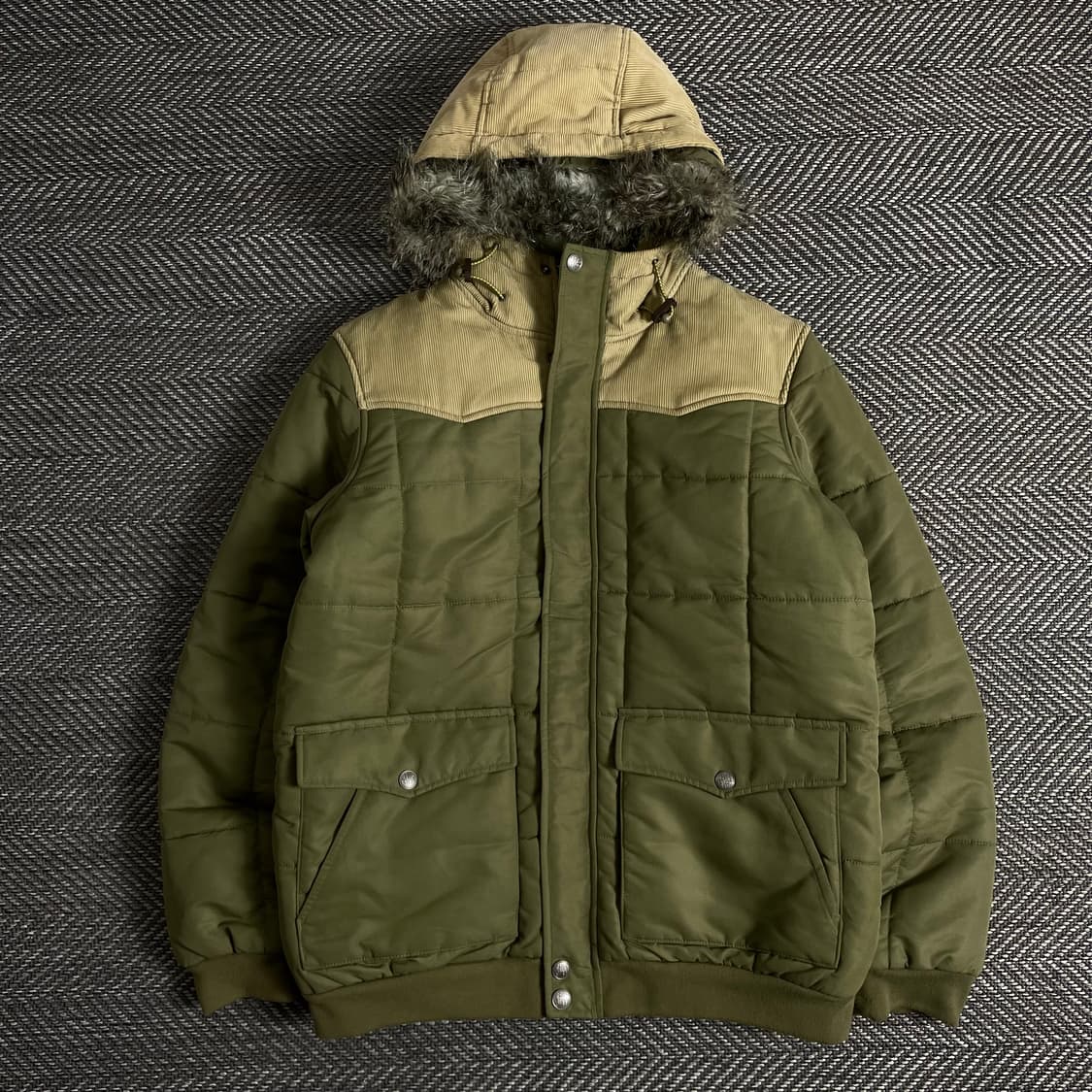 리바이스 USA 아메리칸 퀼팅 라쿤 패디드 자켓o 2871 상품이미지1