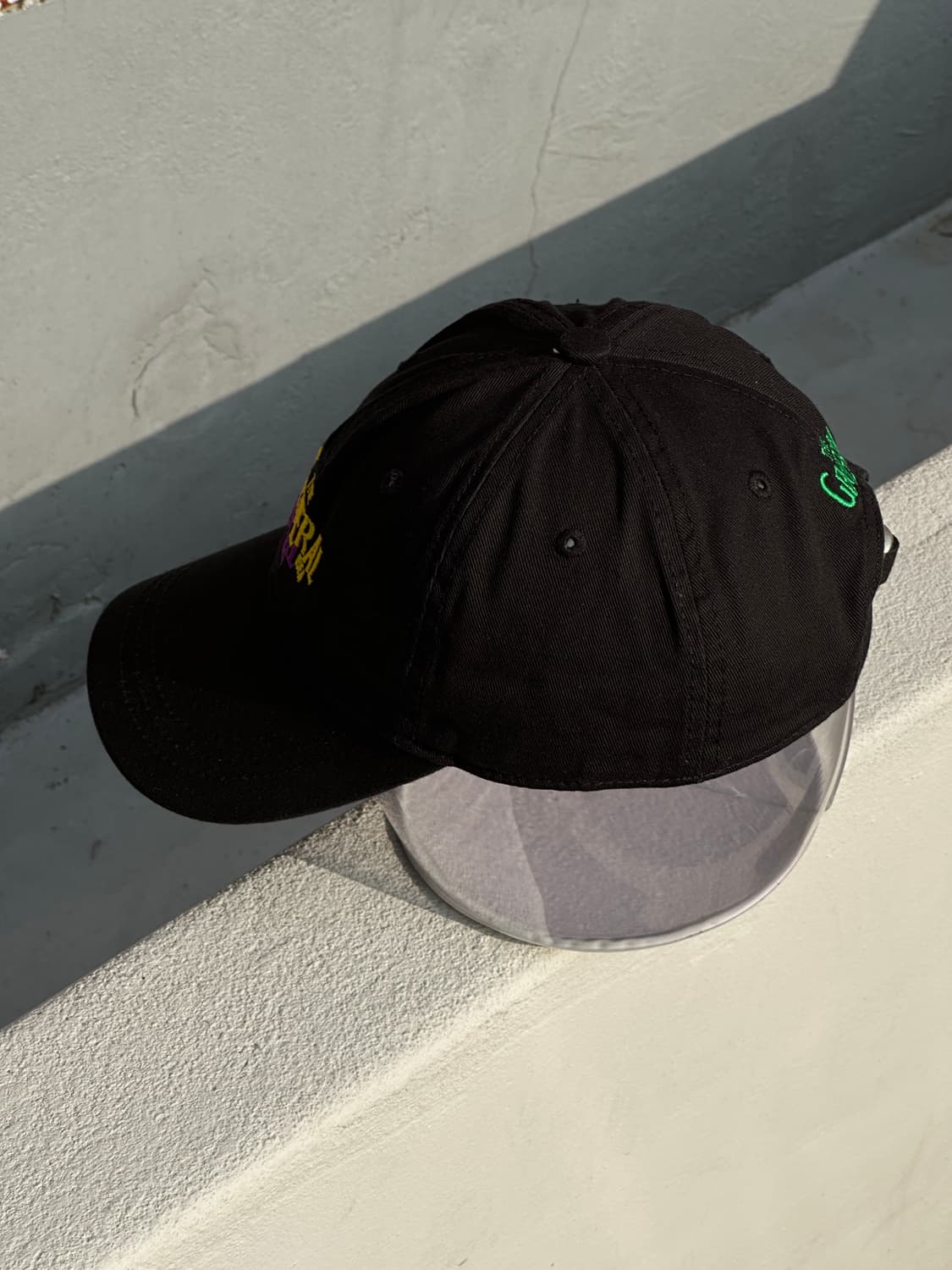 [F] 제네럴 아이디어 로고 블랙 볼캡 모자 상품이미지3