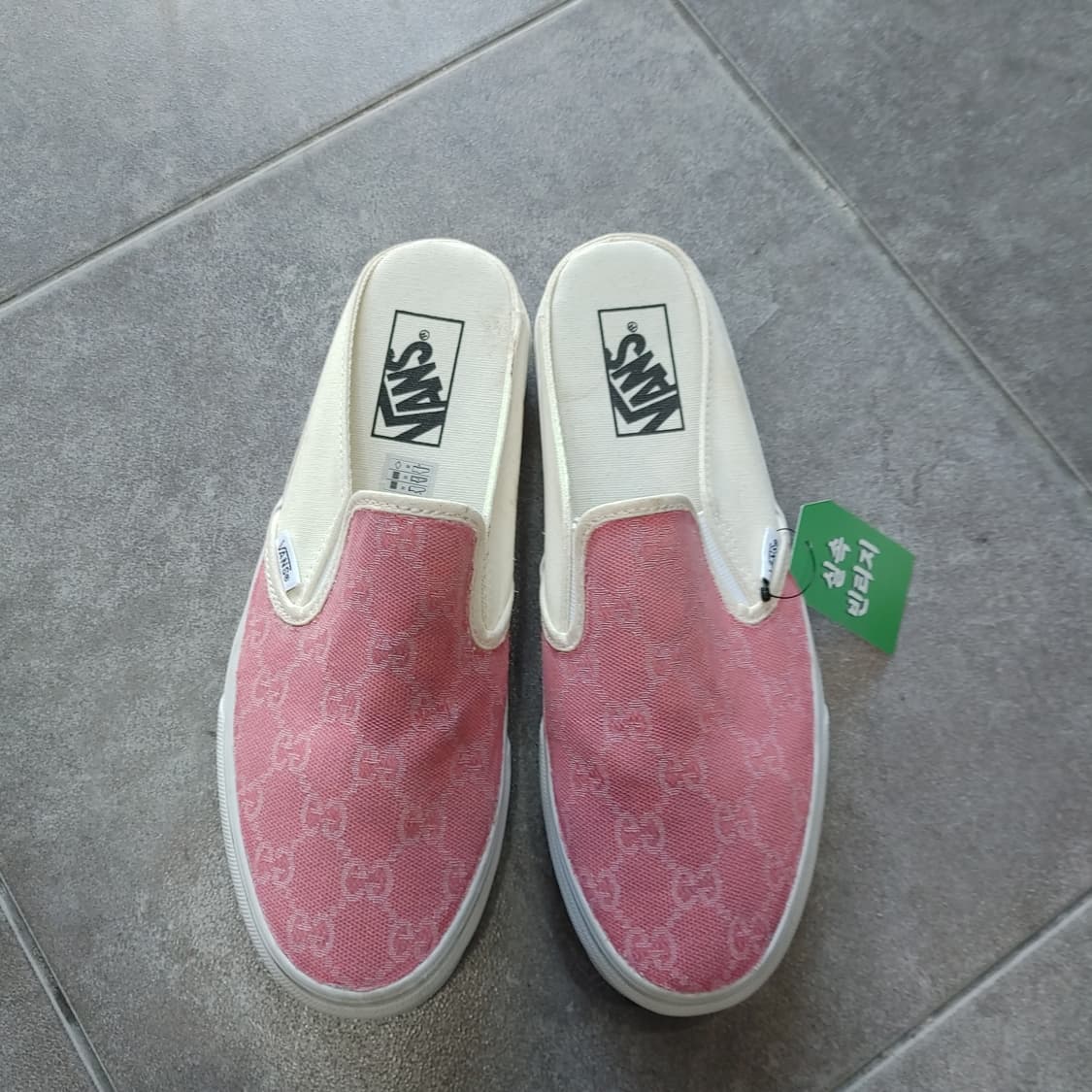 250 반스 남성 핑크 캔버스 슬립온 로퍼 스니커즈 뮬 상품이미지2