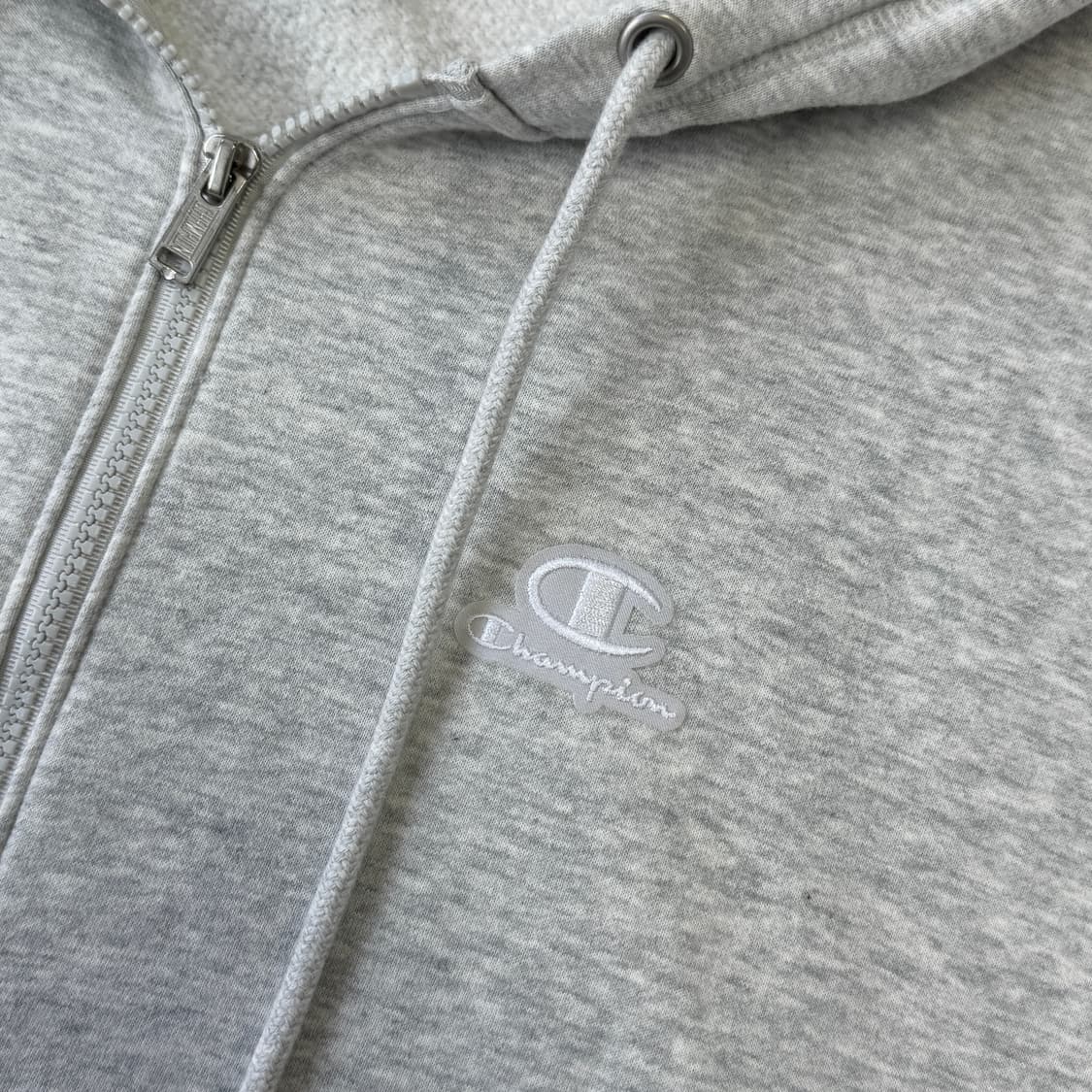 챔피온 오트밀 자수패치 후드집업 XL 상품이미지3