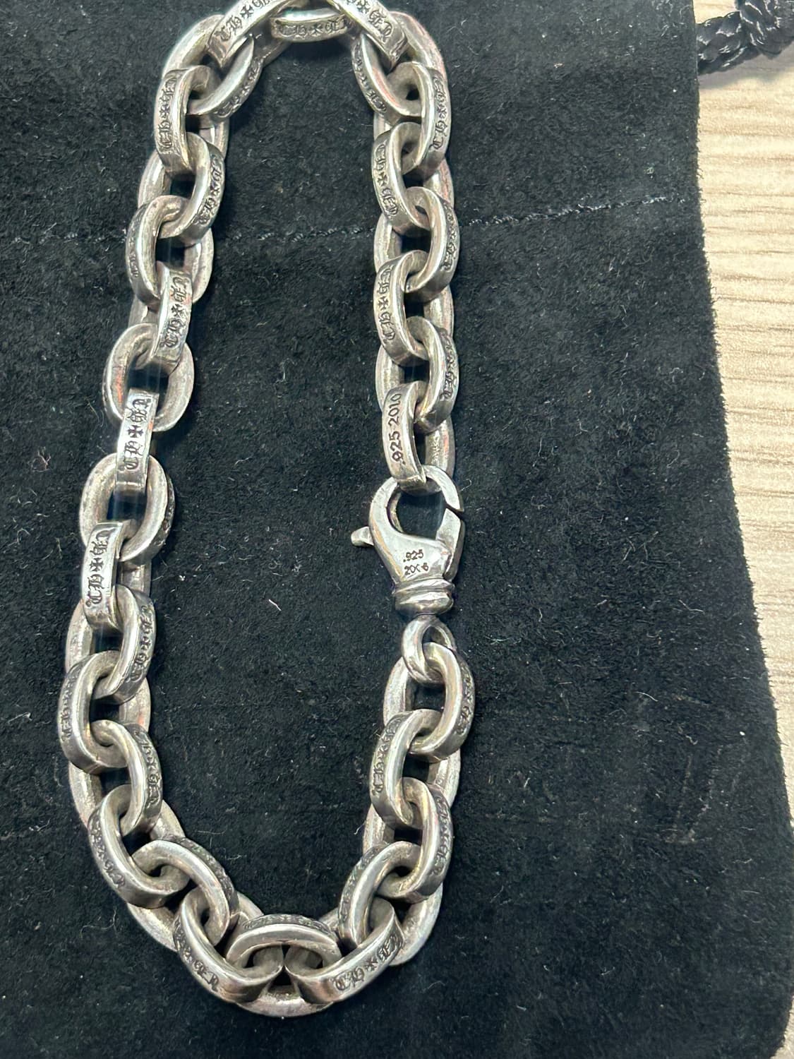 [31링크] 크롬하츠 페이퍼체인 라지 팔찌 상품이미지4