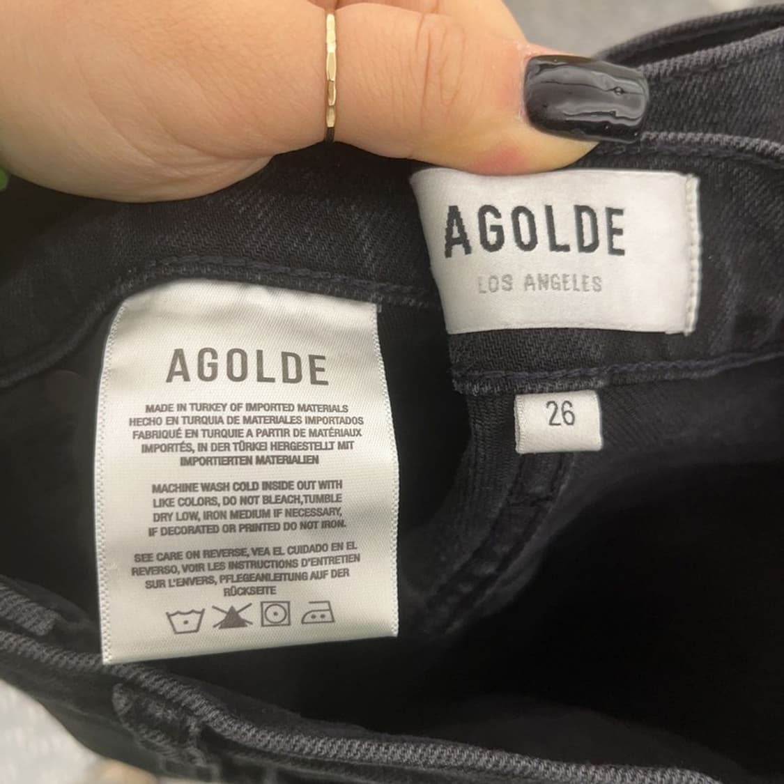 에이골디 모던시크 캐주얼 하이웨스트 데님팬츠 26인치 C07506 상품이미지5