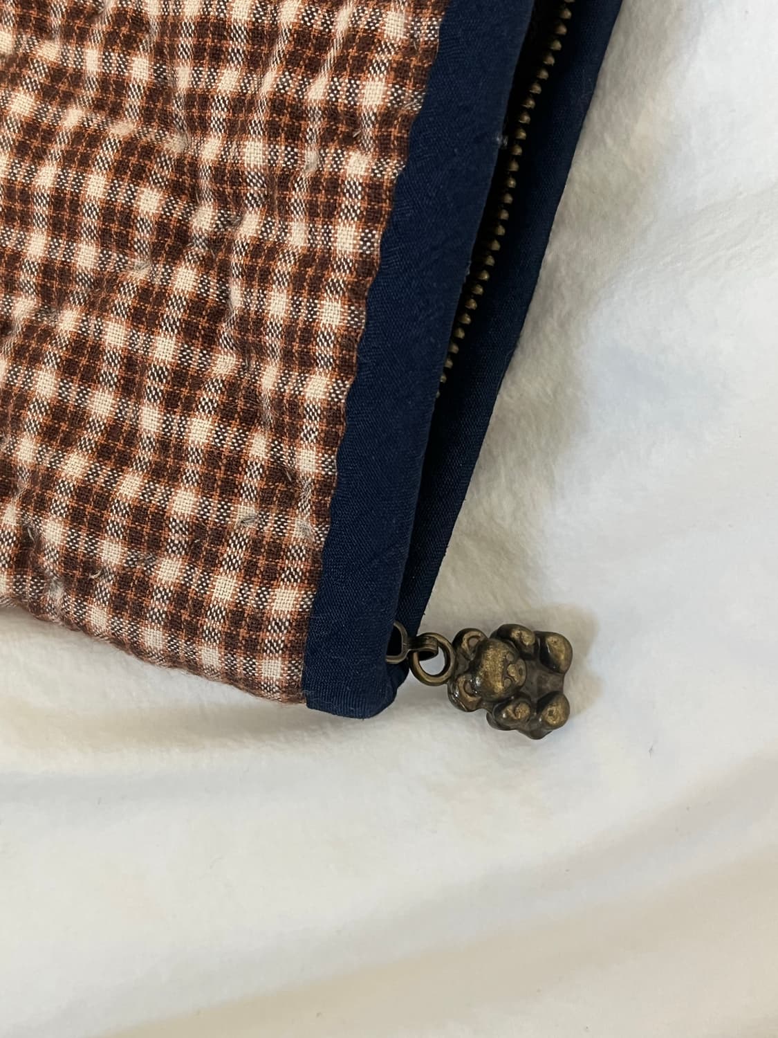 퀼트 orange navy 파우치 상품이미지2