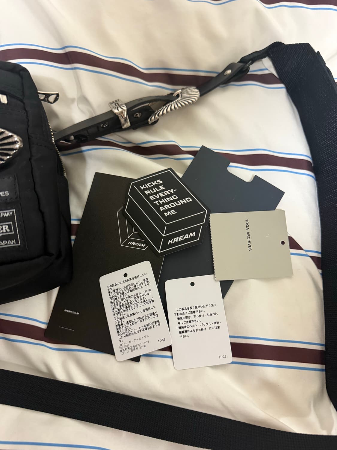 토가 x 포터 벨트 백 블랙 상품이미지5