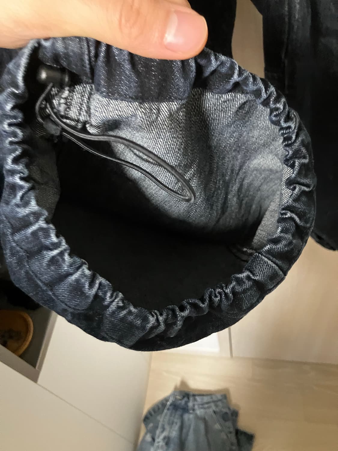 해칭룸 x 르세라핌 콜라보 데님 카고팬츠 상품이미지5